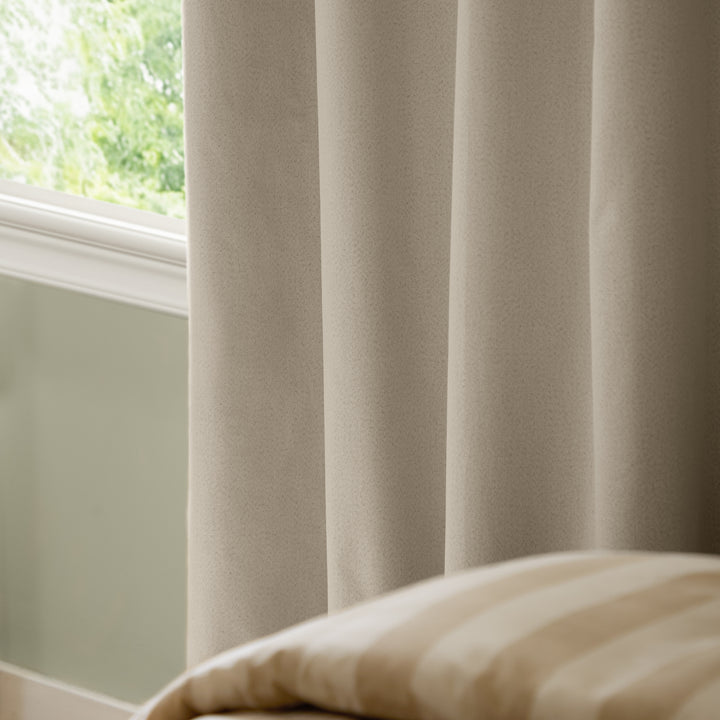 The Ultimate Blackout 168x137 Eyelet Curtains Ecru - image 5