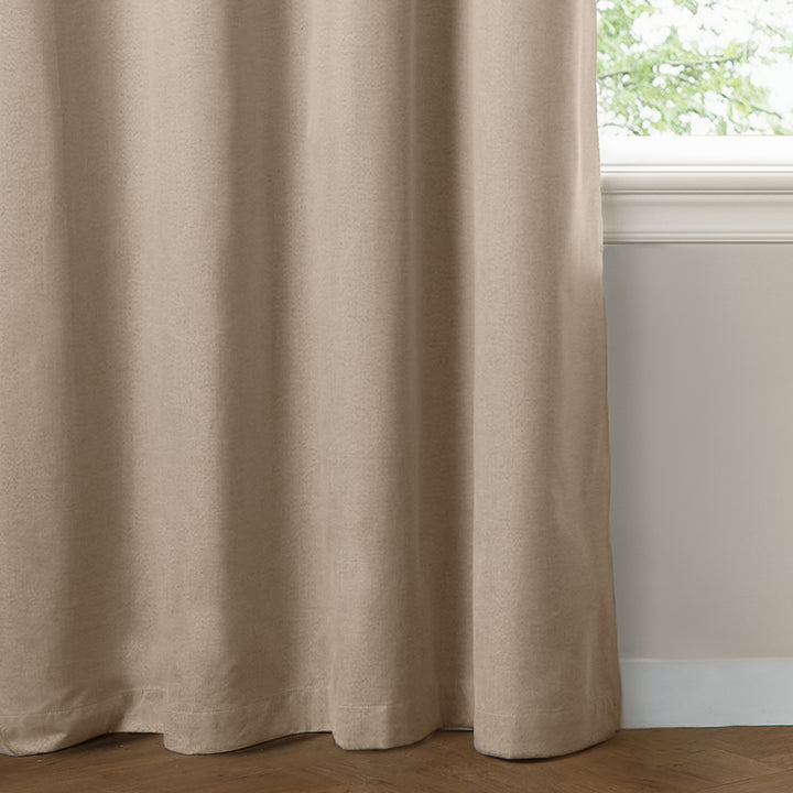The Ultimate Blackout 168x137 Eyelet Curtains Natural - image 4
