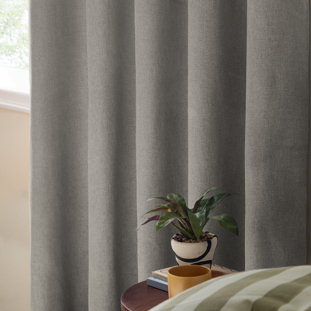 The Ultimate Blackout 168x229 Eyelet Curtains Grey - image 5