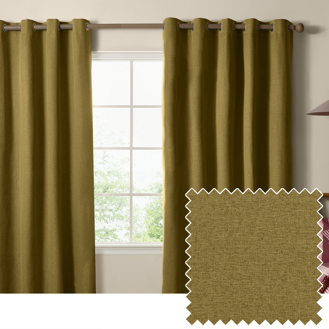 The Ultimate Blackout 229x229 Eyelet Curtains Forest
