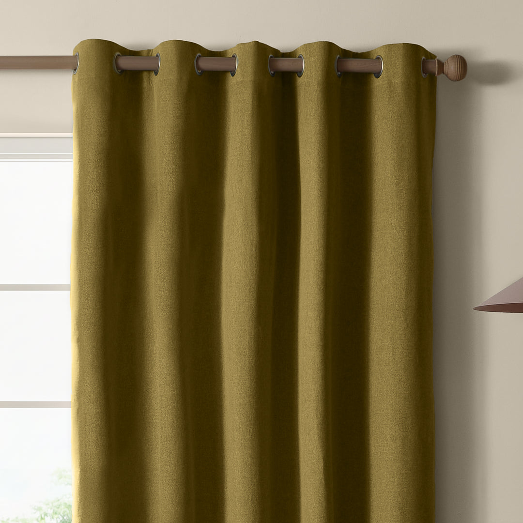 The Ultimate Blackout 229x229 Eyelet Curtains Forest - image 4
