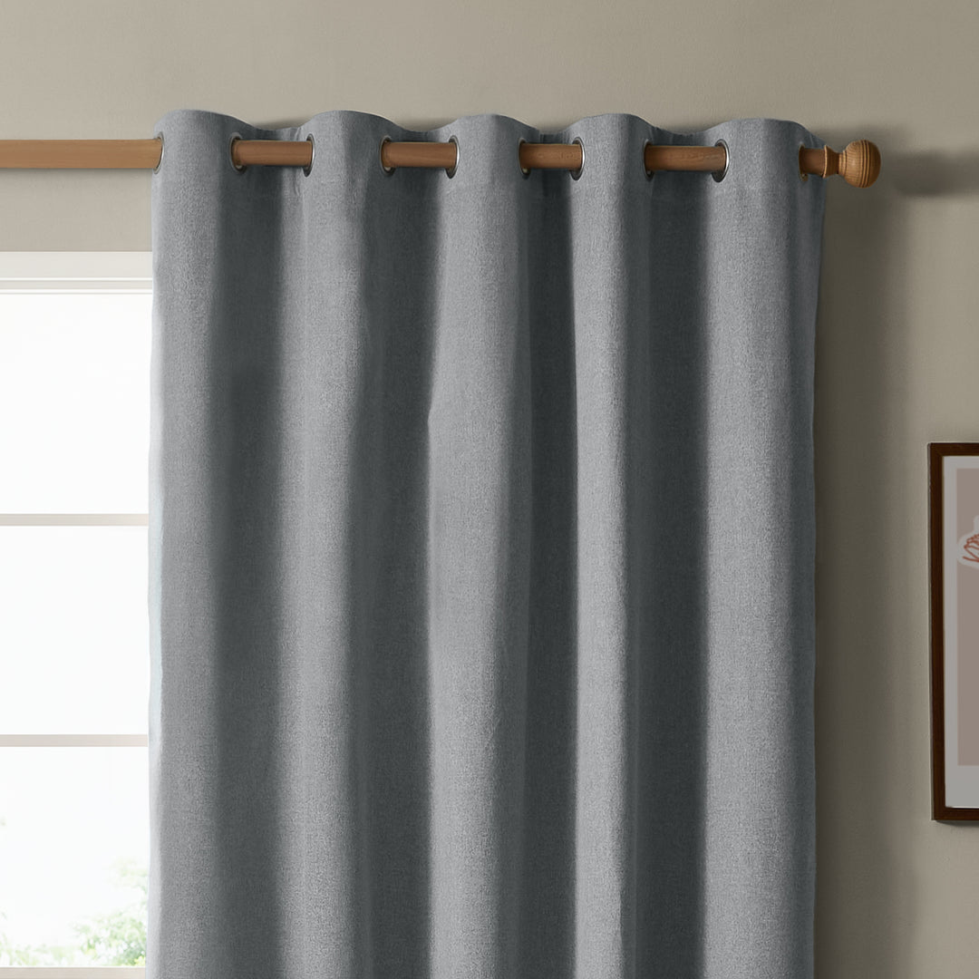 The Ultimate Blackout 229x183 Eyelet Curtains Denim - image 4