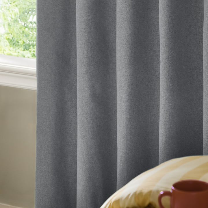 The Ultimate Blackout 117x137 Eyelet Curtains Denim - image 3