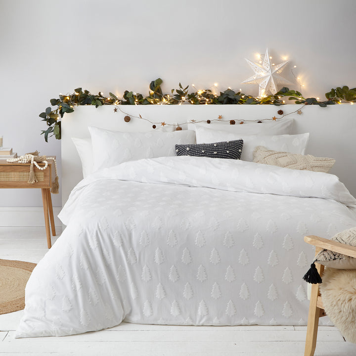 Tufted Tree King Size Duvet Set Snow - image 2