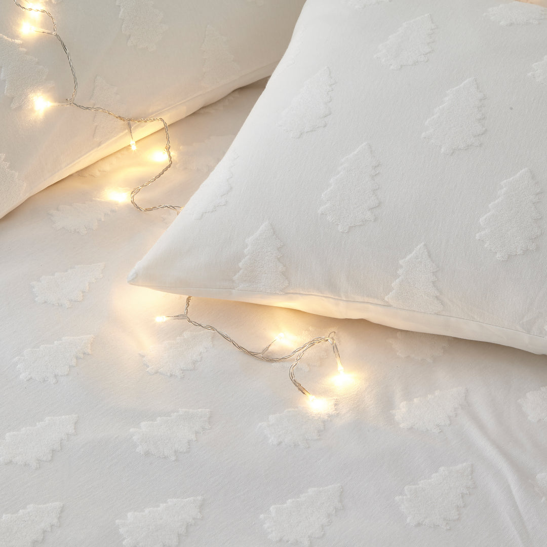 Tufted Tree King Size Duvet Set Snow - image 4
