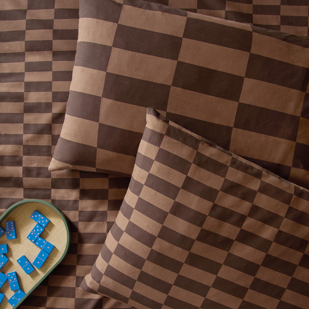 The Ultimate Checkerboard Pillowcase Pairs Chocolate Truffle
