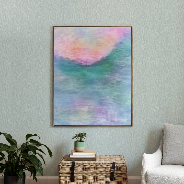 FRAMED CANVAS STONE TULLA HIBISCUS 143X114