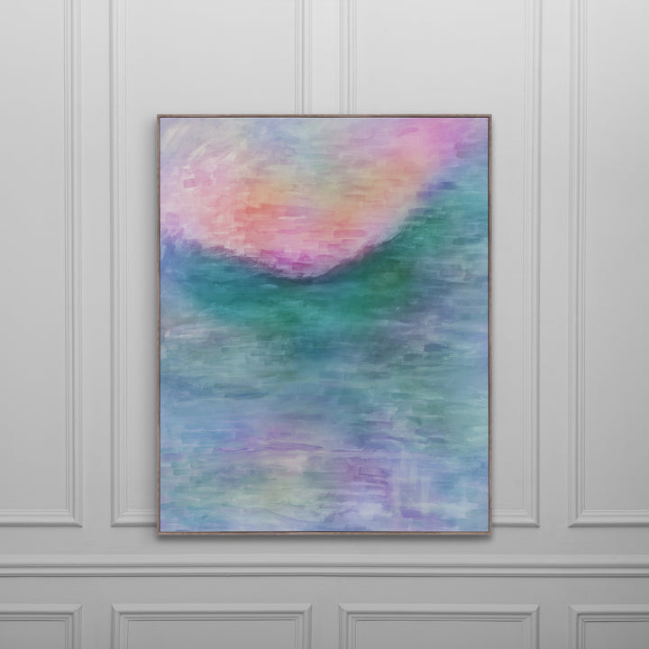 FRAMED CANVAS STONE TULLA HIBISCUS 143X114