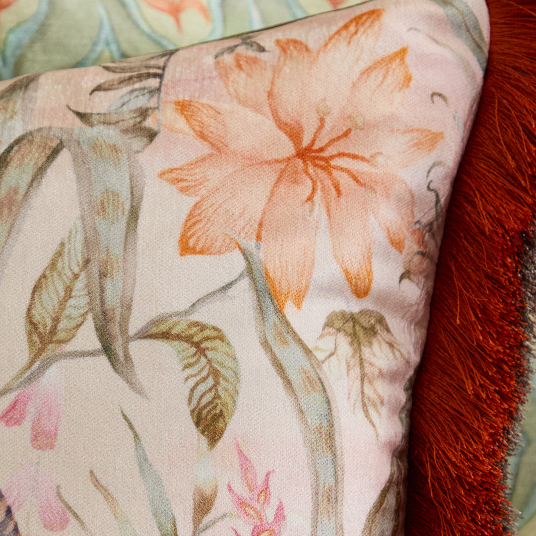 TROPICAL UTOPIA LOTUS 40X60 CUSHION CASE MULTI