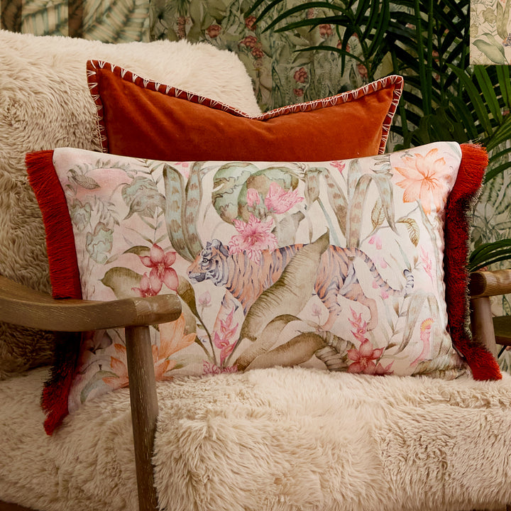 TROPICAL UTOPIA LOTUS 40X60 CUSHION CASE MULTI
