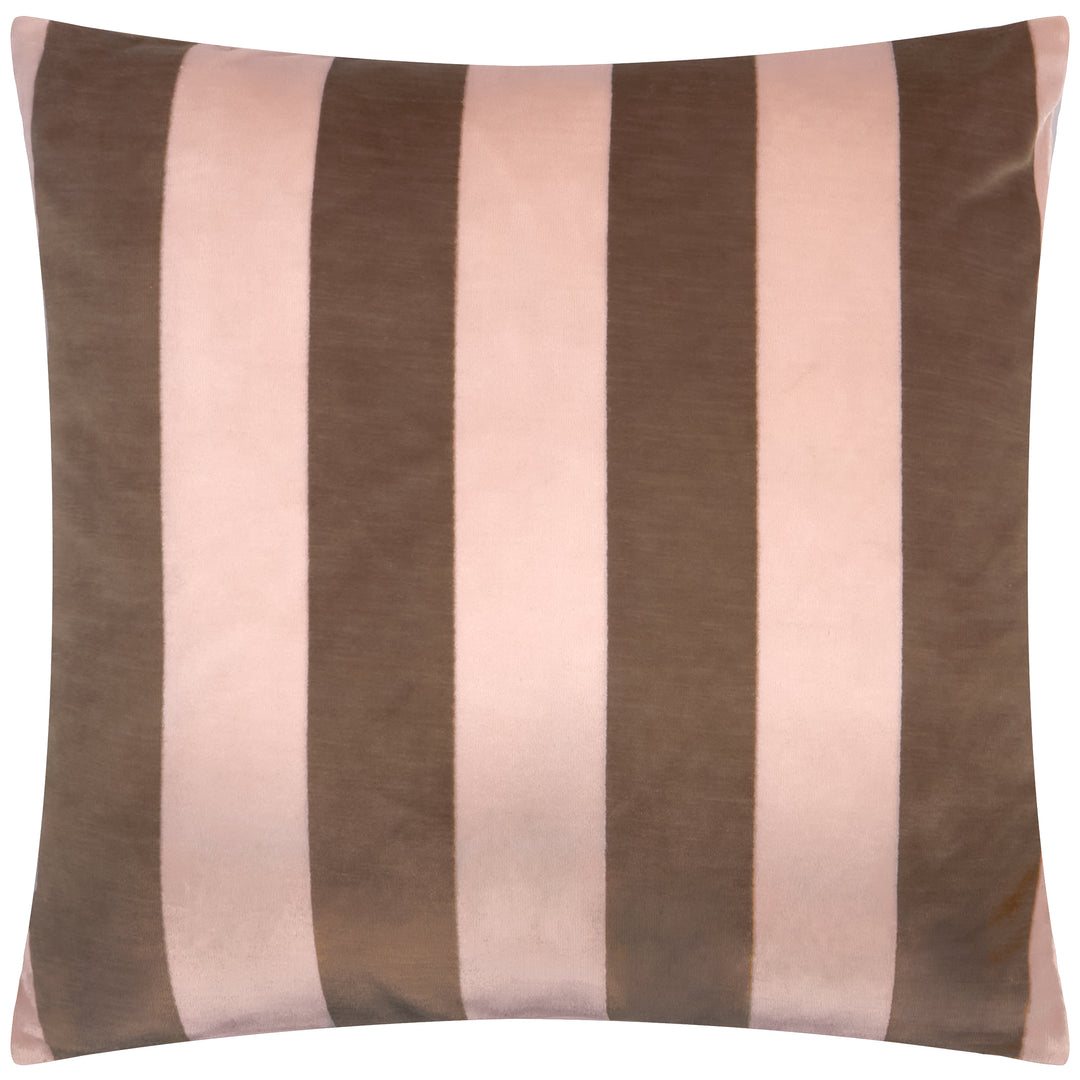 The Ultimate Stripe 45x45 Cushion Case Berry Brownie