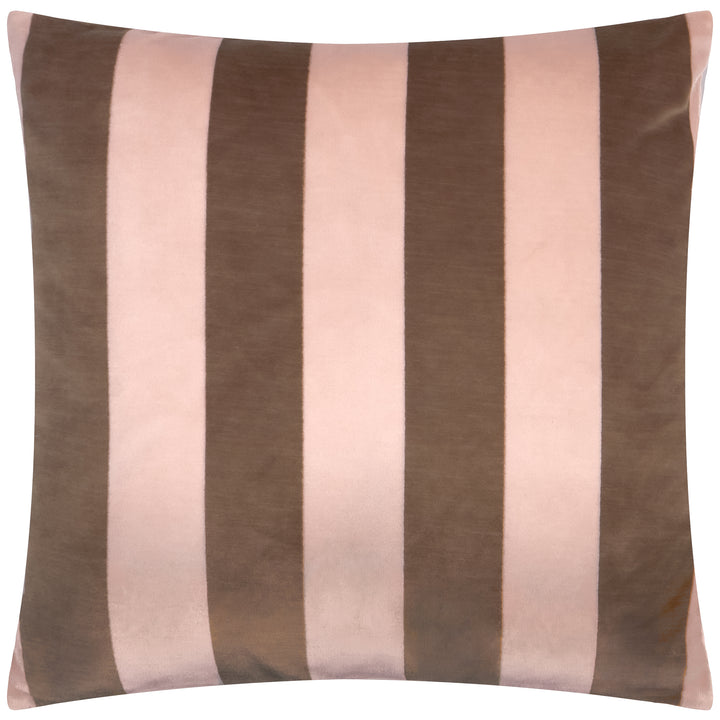 The Ultimate Stripe 45x45 Cushion Case Berry Brownie