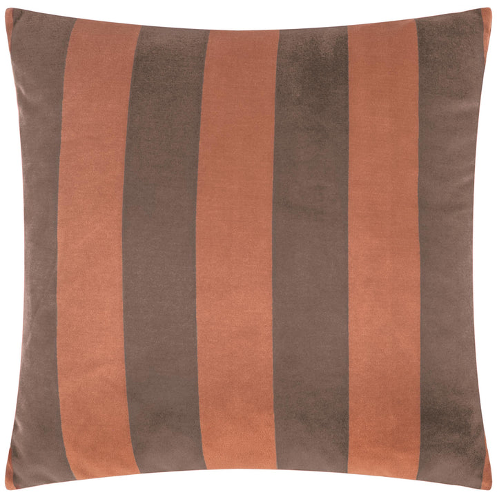 The Ultimate Stripe 45x45 Cushion Case Chocolate Caramel