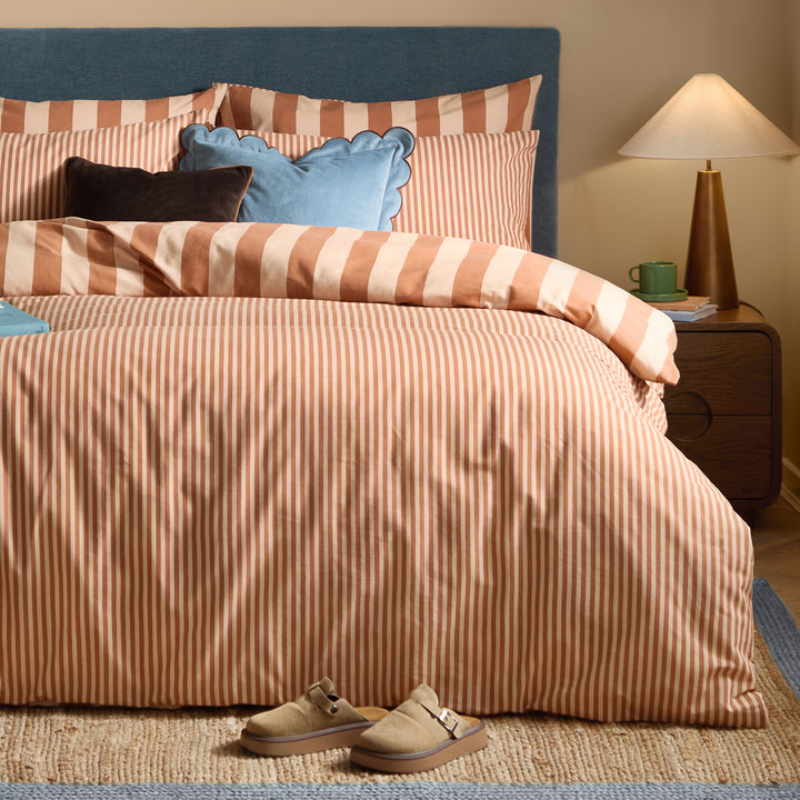 The Ultimate Stripe Double Duvet Set Pumpkin Spice - image 4
