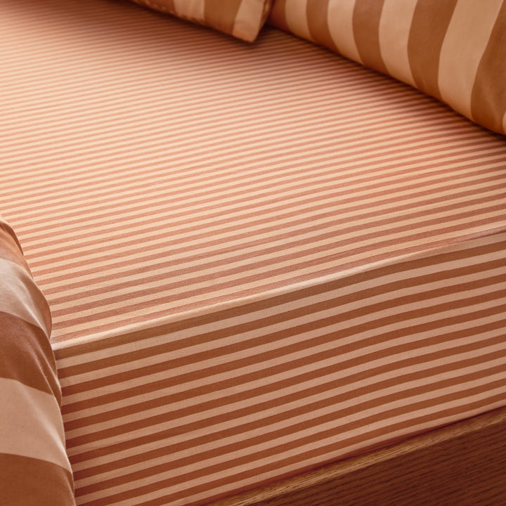 The Ultimate Stripe King Fitted Sheet Pumpkin Spice - image 3