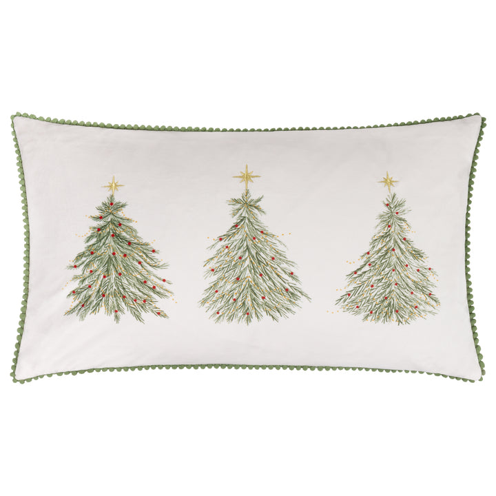 Twinkling Tree Trio 30x50 Cushion Case Green - image 2