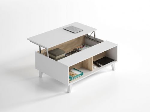 Orchid Coffee Table Oak and White