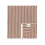 Striped Cotton Towels Pecan