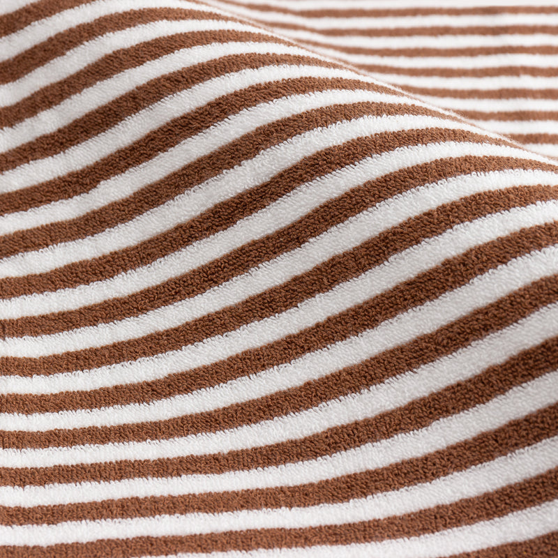 Striped Cotton Towels Pecan