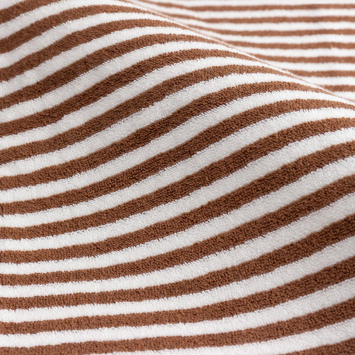 Striped Cotton Towels Pecan
