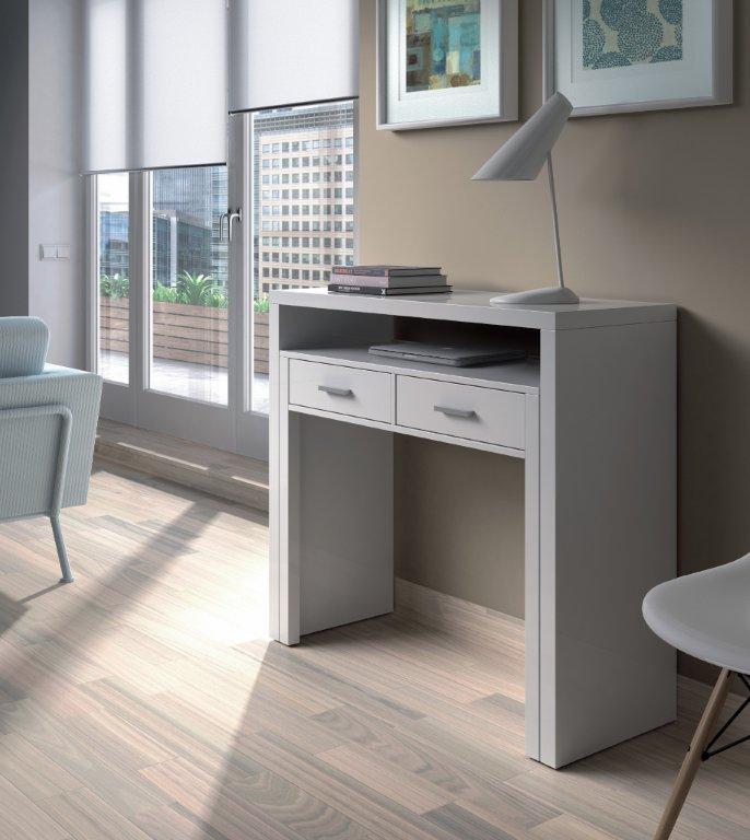 Tulip Artic White Desk/Dressing Table or Console Table