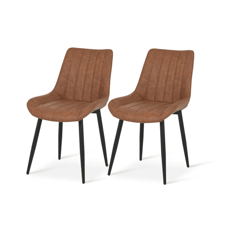 Jarvis Dining Chairs [Set of 2] Faux Leather