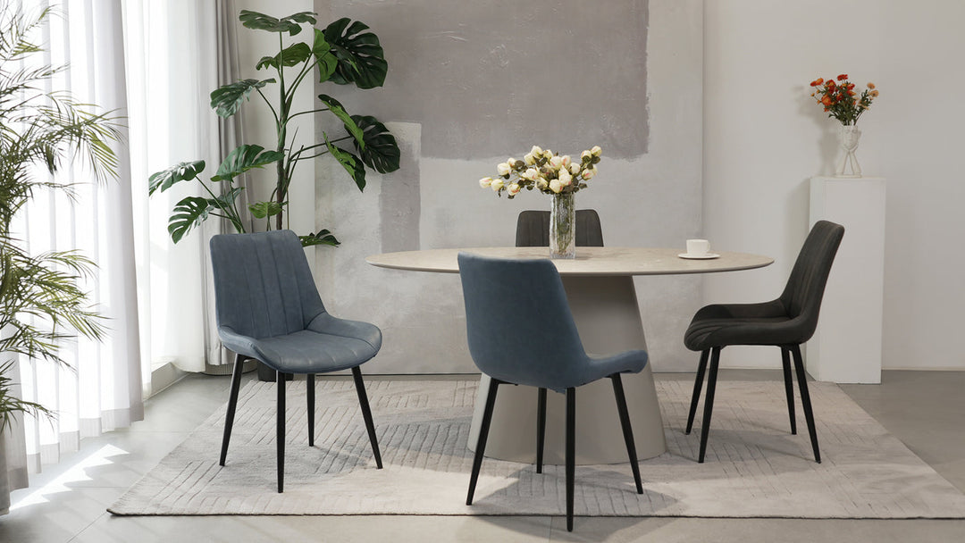 Jarvis Dining Chairs [Set of 2] Faux Leather