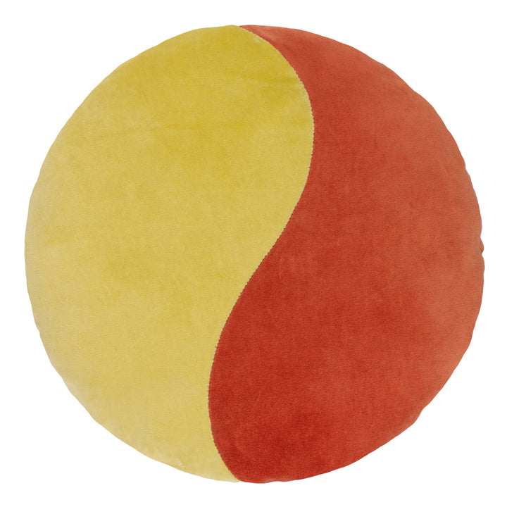 UNITY 40CM ROUND READY FILLED CUSHION ORANGE/YELLOW