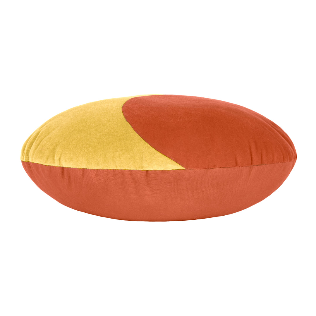 UNITY 40CM ROUND READY FILLED CUSHION ORANGE/YELLOW