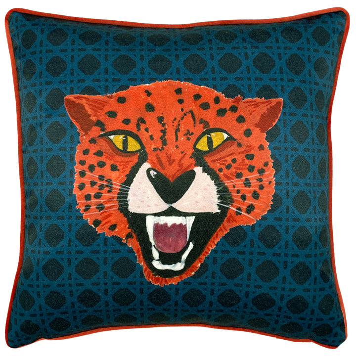 UNTAMED 43X43 CUSHION CASE BLUE
