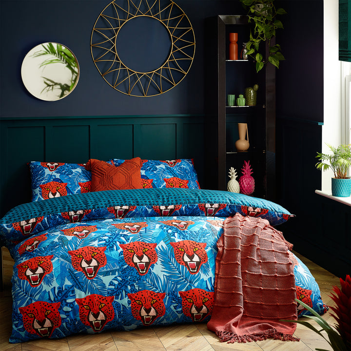 Untamed Double Duvet Set Blue