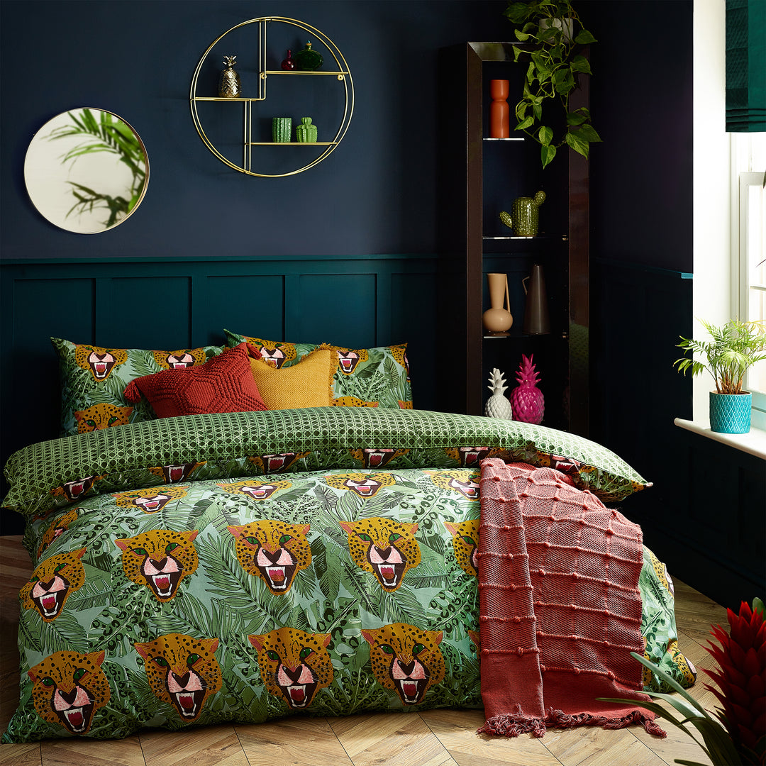 Untamed King Size Duvet Set Green