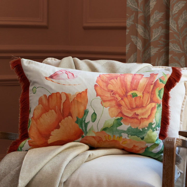 VALERIA 40X60 CUSHION CASE SCARLET
