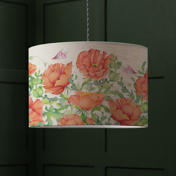 VALERIA SCARLET 30CM LAMPSHADE RED