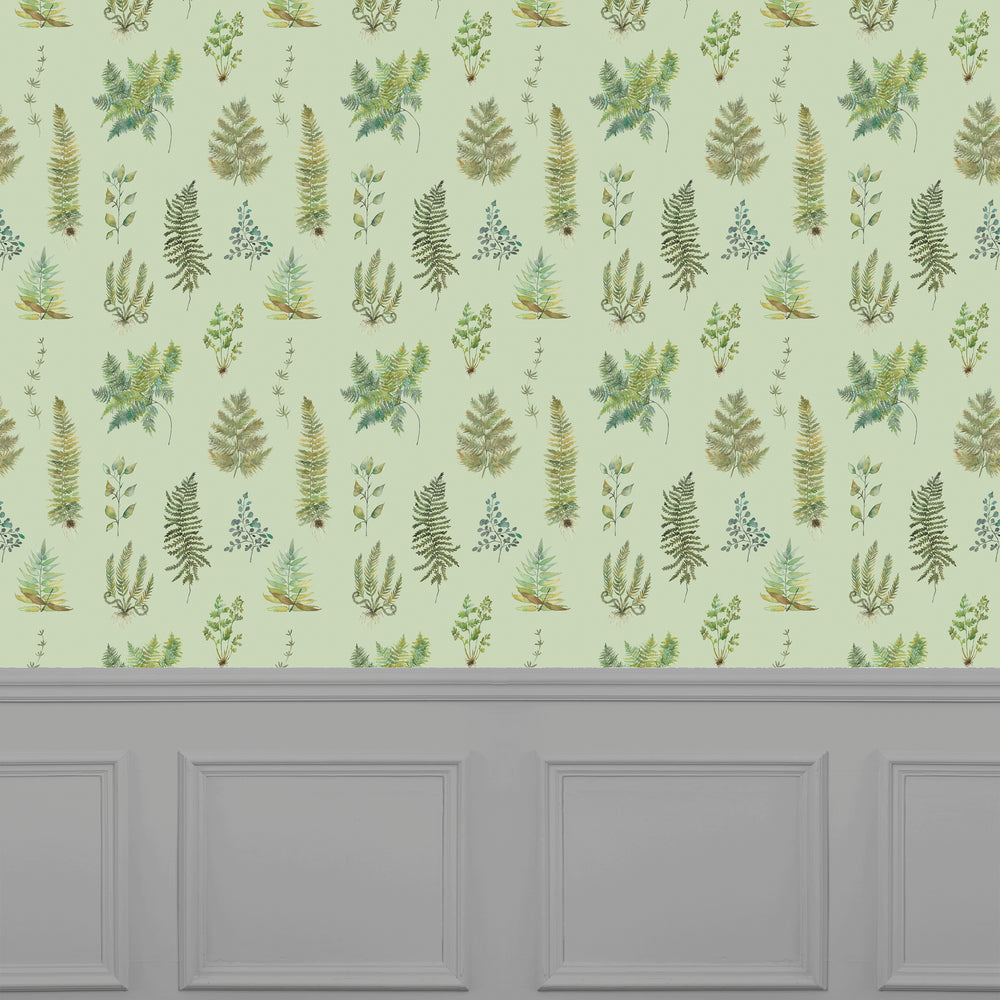 Verbena Wallpaper Sage Sample - image 2