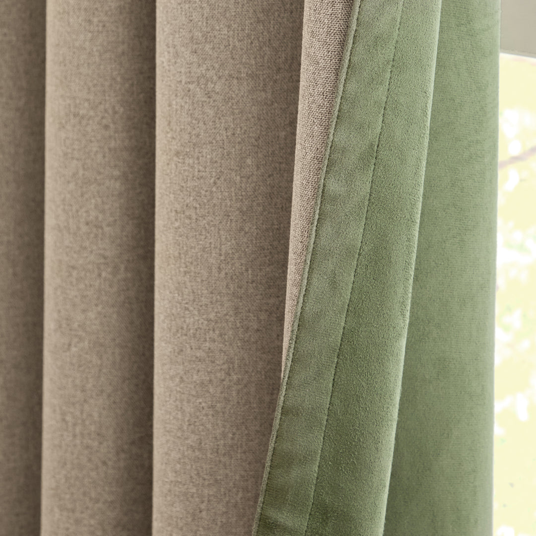 Verso 168x229 Blackout Eyelet Curtains Green - image 5