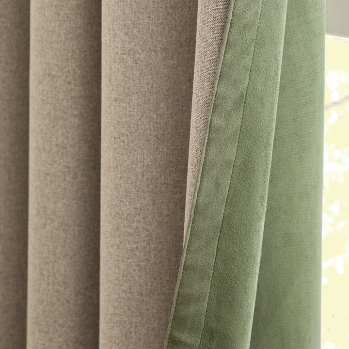 Verso 168x229 Blackout Eyelet Curtains Green - image 5
