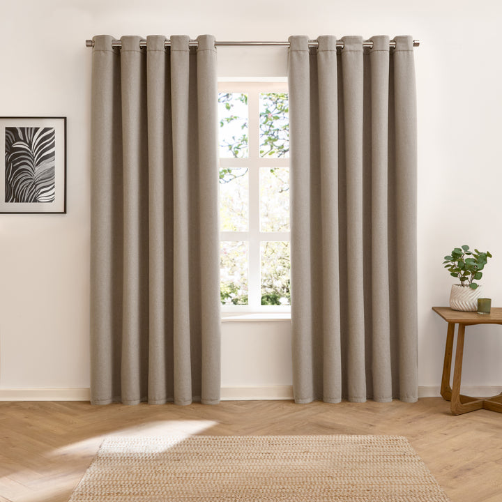 Verso 229x183 Blackout Eyelet Curtains Charcoal - image 4