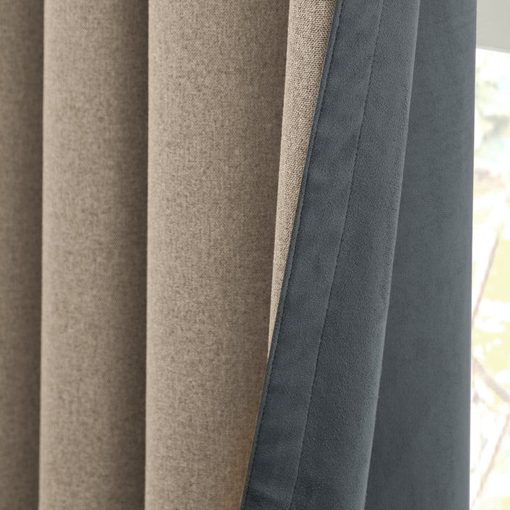 Verso 229x183 Blackout Eyelet Curtains Petrol - image 5