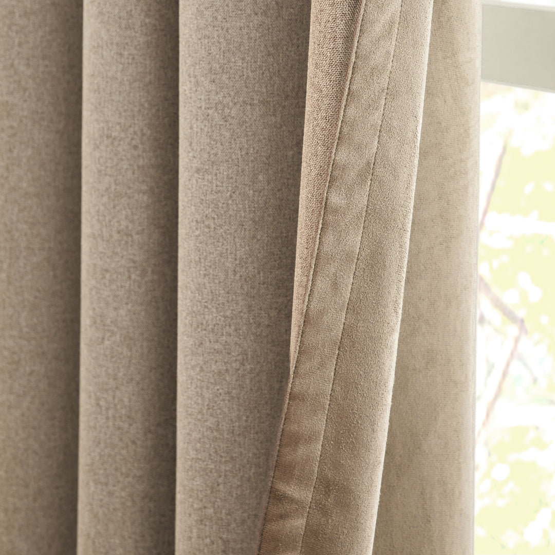 Verso 117x183 Blackout Eyelet Curtains Mocha - image 5
