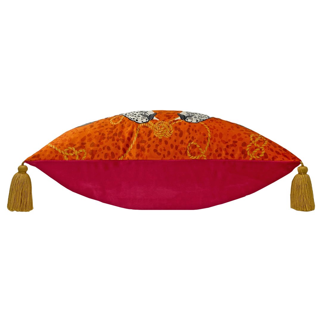 VIVID ANDALUCIAN HORSES 30X50 CUSHION CASE ORANGE