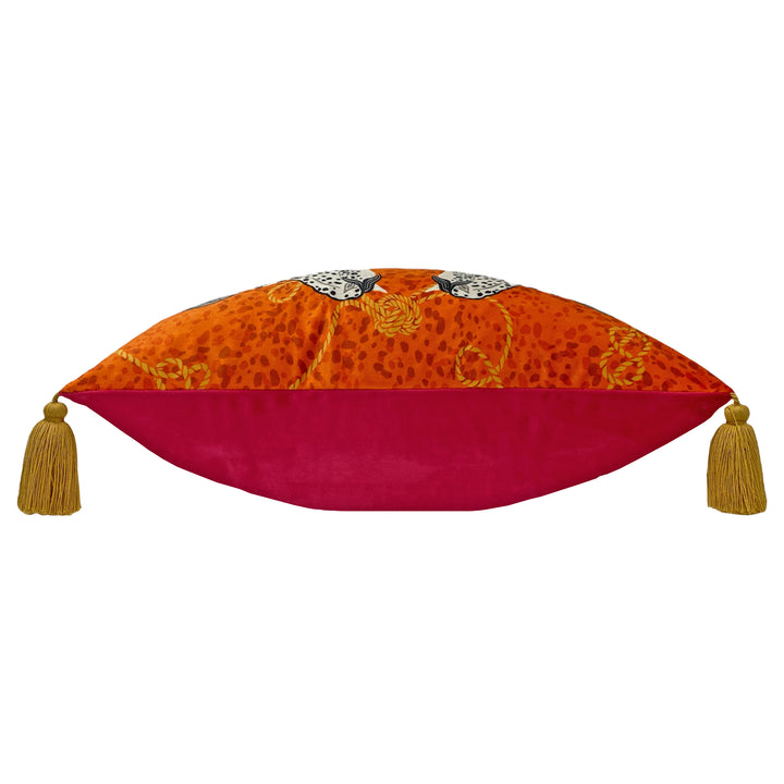 VIVID ANDALUCIAN HORSES 30X50 CUSHION CASE ORANGE