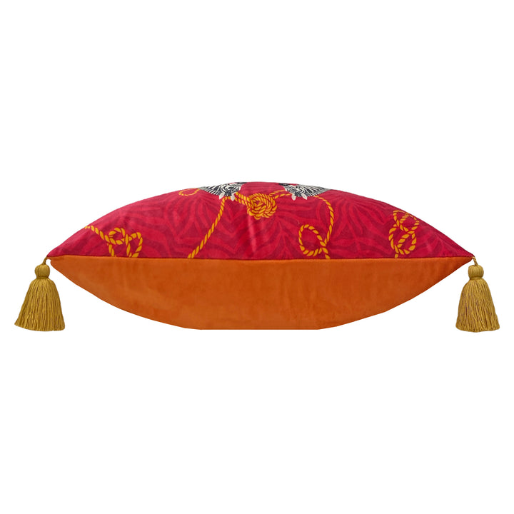 VIVID ANDALUCIAN ZEBRAS 30X50 CUSHION CASE ORANGE