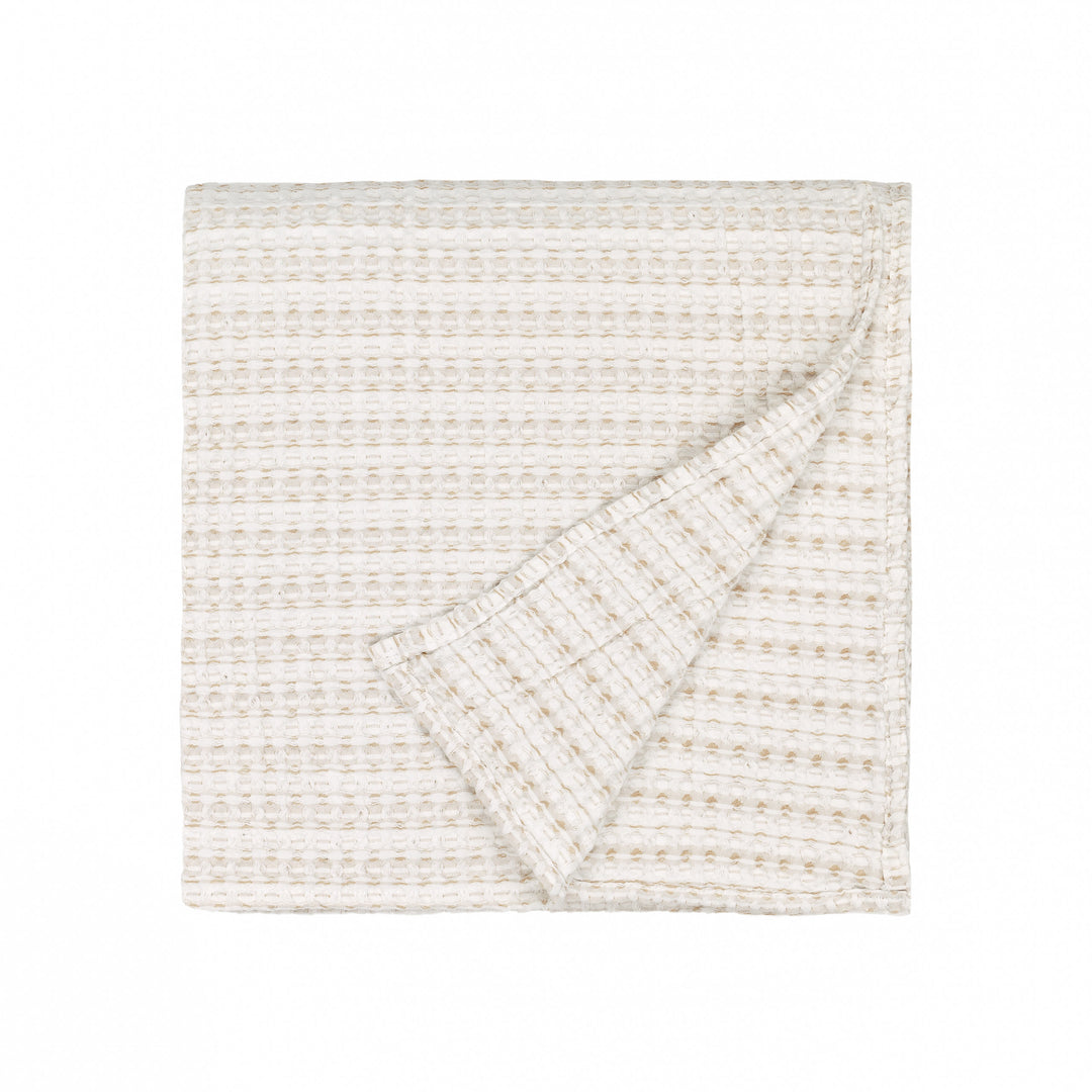 Waffle Textured 140x220 Bedspread Natural - image 3