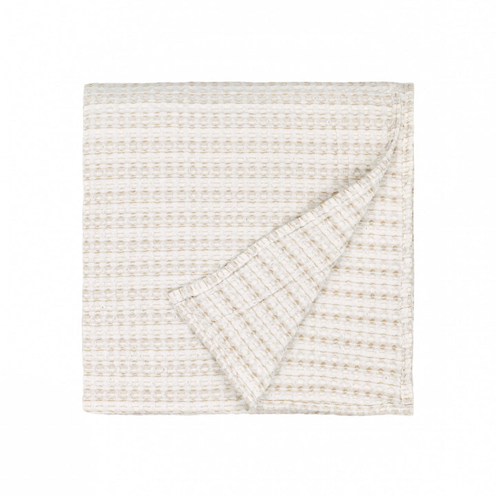 Waffle Textured 140x220 Bedspread Natural - image 3