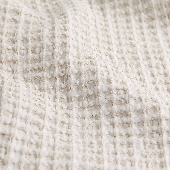 Waffle Textured 140x220 Bedspread Natural - image 6