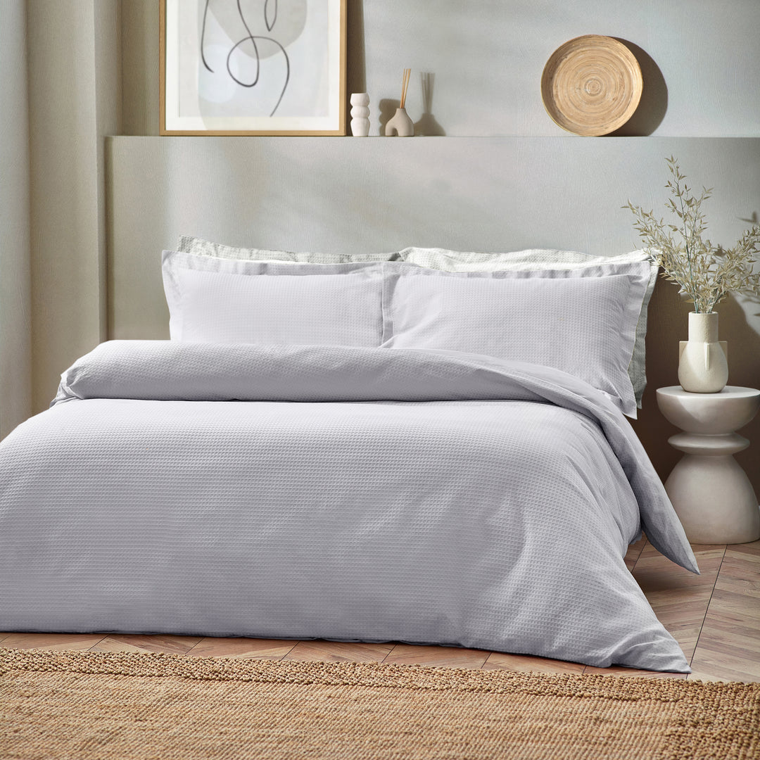 Waffle Db Duvet Set Silver - image 2