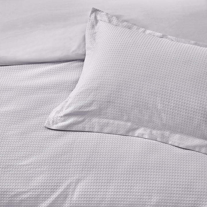 Waffle Ks Duvet Set Silver - image 3