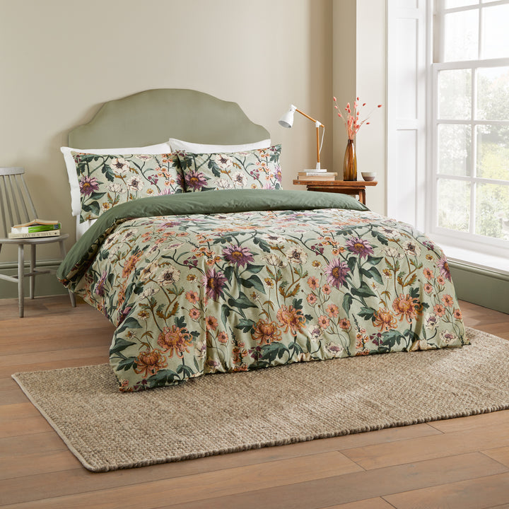 Wallflower King Size Duvet Set Celadon Green - image 4