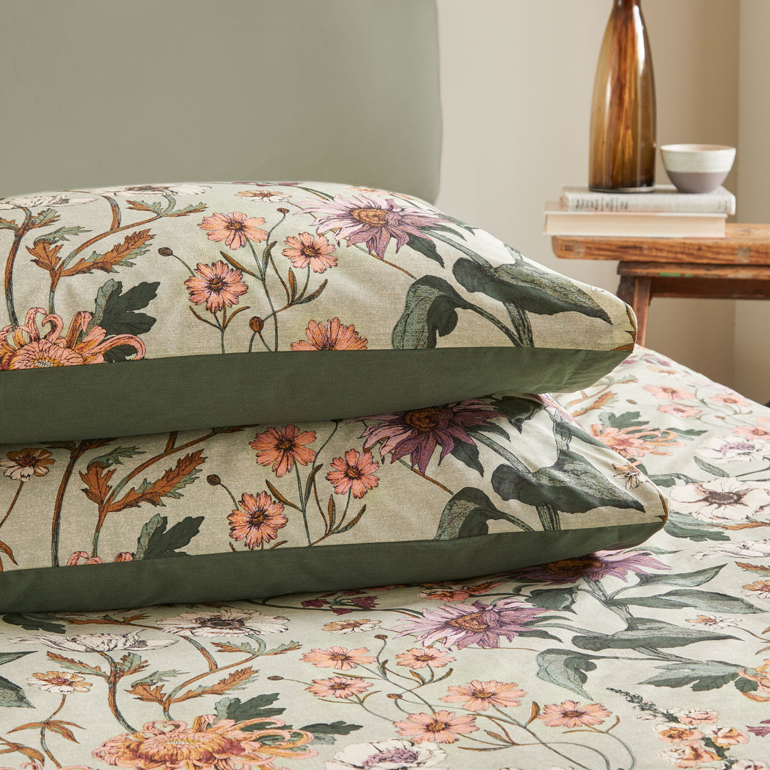 Wallflower Super King Duvet Set Celdaon Green - image 3